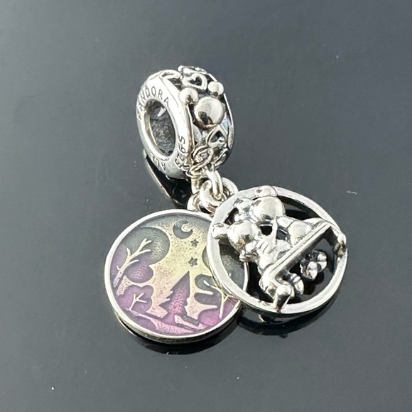 Pandora Disney Mickey Mouse & Minnie Mouse Happily Ever After Dangle Charm #76 - Picture 1 of 7